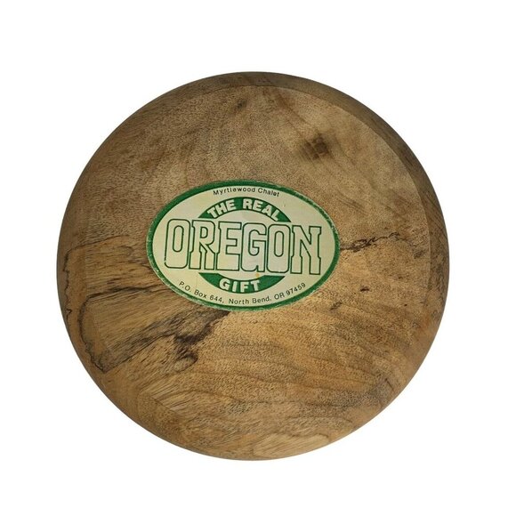 The Real Oregon Gift Myrtlewood Chalet 7" Collector Plate Home Decor - Picture 3 of 4